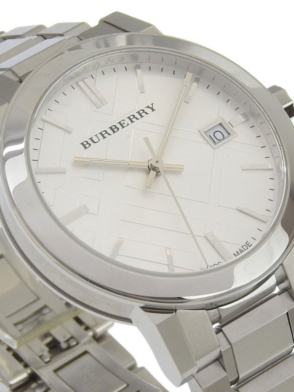 BURBERRY Watches BU9000 Silver SilverDial Stainless Steel Quartz Analog di... - Picture 10 of 13